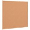 vidaXL Kurkbord met massief grenenhouten frame 60x55 cm