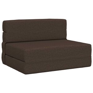 vidaXL Vouwbare Bankbed Taupe 70 x 80 x 60 cm Stof