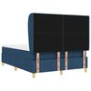 vidaXL Boxspringbed met Matras Donkergrijs 90x190 cm Blauw Stof