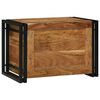 vidaXL Opbergbox Bruin en zwart 60 x 40 x 41 cm Massief Acaciahout