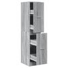 vidaXL Apothekerskast 30x41x144,5 cm bewerkt hout grijs sonoma eiken