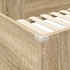 vidaXL Loft Bedframe met Bureau Sonoma Eiken 90 x 190 cm Bewerkt hout