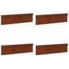 vidaXL Slakkenhekje 4 pcs Roestig 100 x 3,5 x 25 cm Cortenstaal