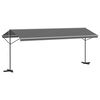 vidaXL Vrijstaande luifel 6 x 3 m Polyester Grijs