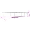 vidaXL Plantenbak verhoogd 280x40x40 cm cortenstaal