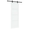 vidaXL Schuifdeur ORKDAL 83 x 232 cm Massief grenenhout Wit