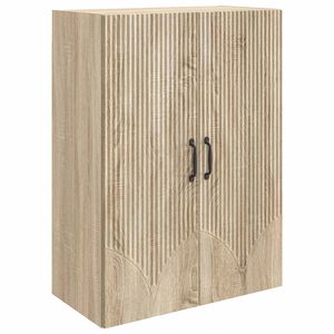 vidaXL Wandkast Sonoma Eiken 66 x 34,5 x 90 cm Bewerkt hout