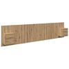 vidaXL Hoofdbord Met Kast 3 st Artisan Eiken Bewerkt hout