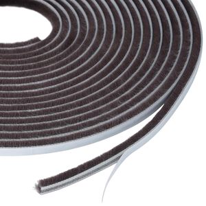 vidaXL Zelfklevende deurborstel 5 m PP Bruin