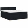 vidaXL Boxspringbed met matras met hoofdeinde Zwart 140 x 190 cm Stof