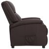 vidaXL Fauteuil echt leer bruin