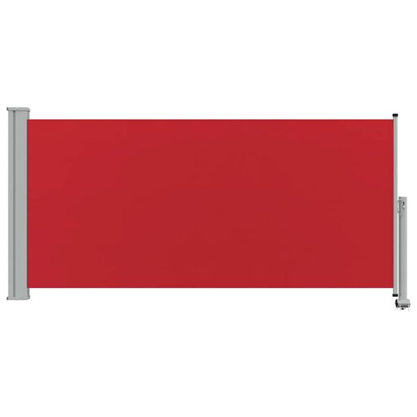 vidaXL Tuinscherm uittrekbaar 120x300 cm rood
