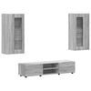vidaXL Tv-meubelset met lade FLORIN 3 pcs Grijs Sonoma Bewerkt hout