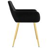 vidaXL Eetkamerstoelen 4 st fluweel zwart