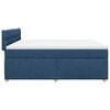 vidaXL Boxspring met matras stof blauw 200x200 cm