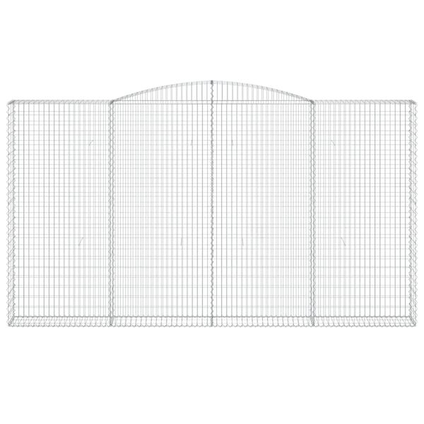 vidaXL Schanskorven 3 st gewelfd 400x30x220/240 cm ijzer