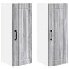 vidaXL Wandkast LUCCA 2 st Grijs sonoma Bewerkt hout