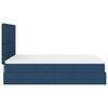 vidaXL Ottoman bed met matras 140x190cm stof blauw
