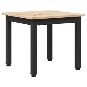 vidaXL Salontafel Naturel 40 x 40 x 36 cm Massief grenenhout