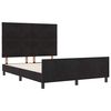 vidaXL Boxspringbed met hoofdeinde Zwart 140 x 190 cm Fluweel