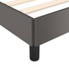 vidaXL Bedframe met hoofdbord kunstleer grijs 140x190 cm