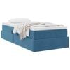 vidaXL Opbergbed met matras Donkerblauw 100 x 200 cm Fluweel