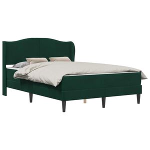 vidaXL Bedframe met hoofdeinde Donkergroen 160 x 200 cm Fluweel