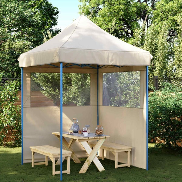 vidaXL Partytent Beige 200 x 200 x 306 cm Oxford Stof