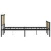 vidaXL Bedframe zonder matras metaal sonoma eikenkleurig 193x203 cm