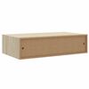 vidaXL Wandschappen 2 st met lade 40x23,5x10 cm MDF eikenkleur en wit