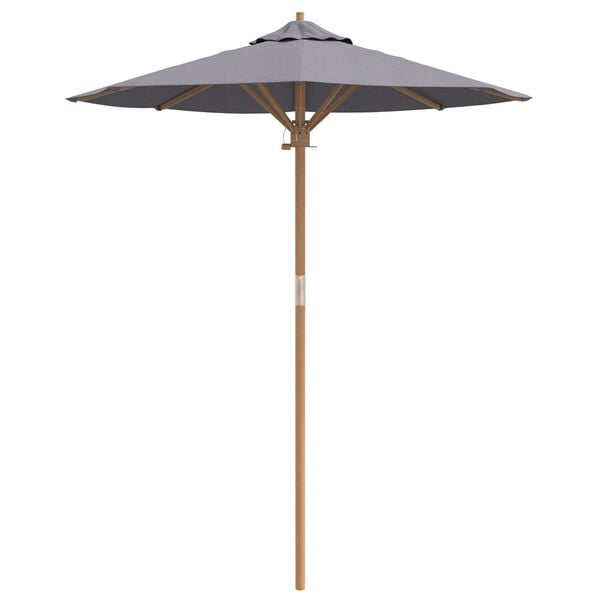 vidaXL Tuinparasol Donkergrijs 180 x 180 x 230 cm Bamboe