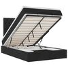 vidaXL Ottoman bed met matras en LED's 120x200cm stof zwart