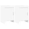 vidaXL Nachtkastjes 2 st Wit 40 x 30 x 60 cm Bewerkt hout