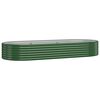 vidaXL Plantenbak 249x100x36 cm gegalvaniseerd staal groen