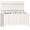 vidaXL Tuinbox 121x55x64 cm massief grenenhout wit