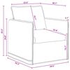 vidaXL Bank Donkergrijs Totale afmetingen: 75 x 82 x 85 cm (B x D x H)