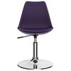 vidaXL Eetkamerstoelen 2 st draaibaar kunstleer lila