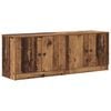 vidaXL Opbergkast voor Loftbed 2 st Oud hout 66 x 35 x 48 cm