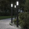 vidaXL Bolderverlichting met sensor 3 stuks 110 cm RVS IP44