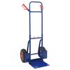 vidaXL Uittrekbare handkar Blauw en Rood 49,5 x 53 x 114 cm Staal