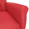 vidaXL Fauteuil verstelbaar kunstleer rood
