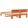 vidaXL Bedframe Wasbruin 150 x 200 cm Massief grenenhout