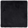vidaXL Hoogpolig vloerkleed NAVARRA 120x120 cm polyester zwart
