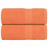 vidaXL Washandjes 2 stuks FROGN oranje 30x30 cm 100% katoen