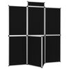 vidaXL Promotiewand met 8 panelen en tafel inklapbaar 181x200 cm zwart
