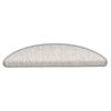 vidaXL Trapmatten zelfklevend 15 st sisal-look 56x17x3 cm platinakleur