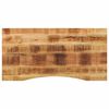 vidaXL Bureaublad met ronding 110x50x2,5 cm massief ruw mangohout