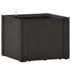 vidaXL Plantenbak hoog met zelfbewateringssysteem 43x43x33cm antraciet