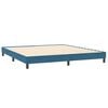 vidaXL Boxspring zonder matras fluweel donkerblauw 200x220 cm