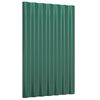 vidaXL Dakpanelen 12 st 60x36 cm gegalvaniseerd staal groen